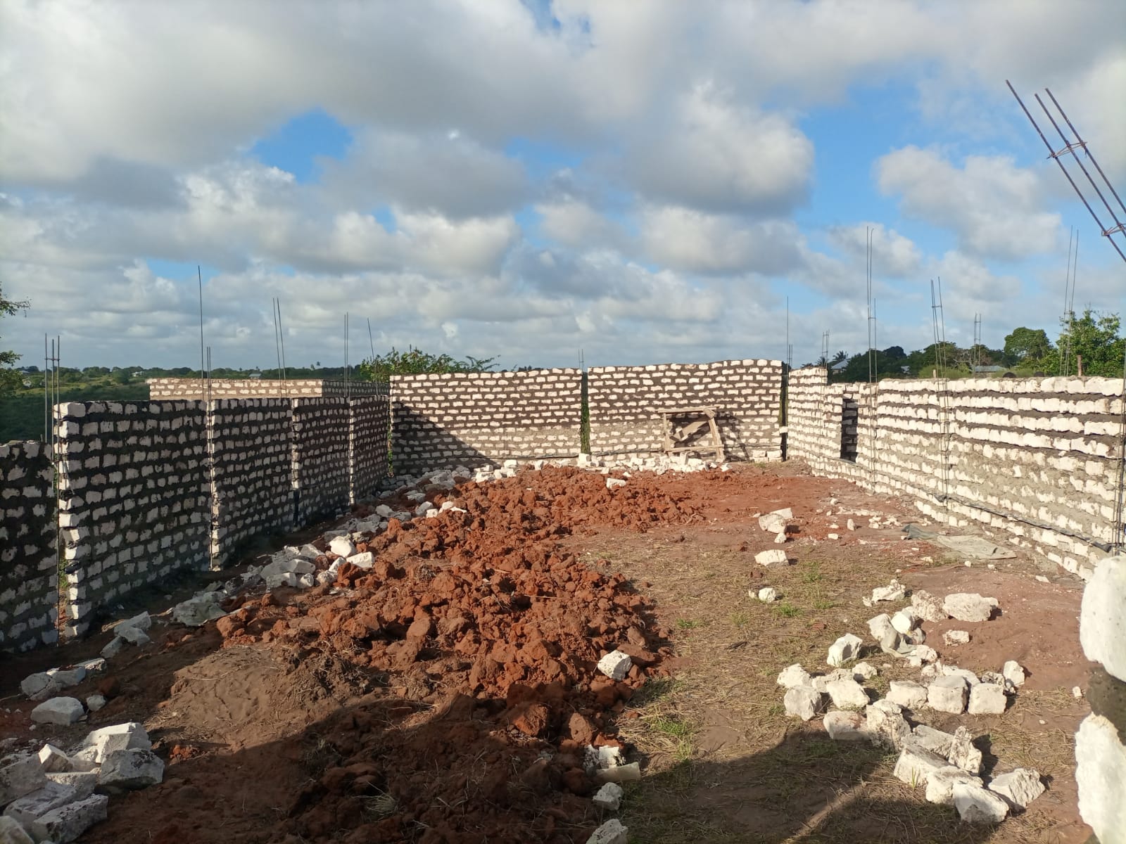 A church building under construction
