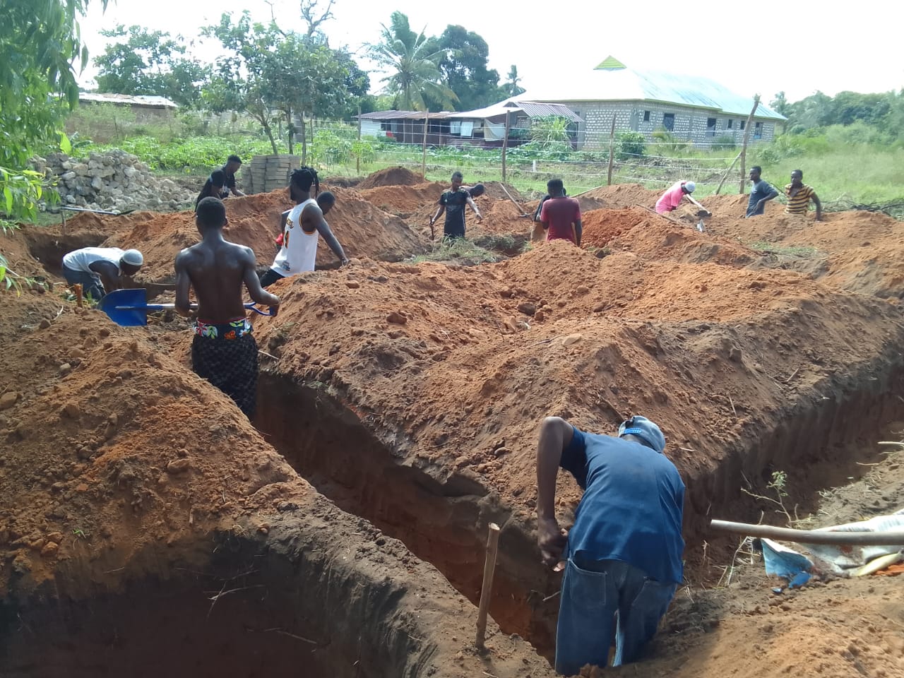 Digging foundations