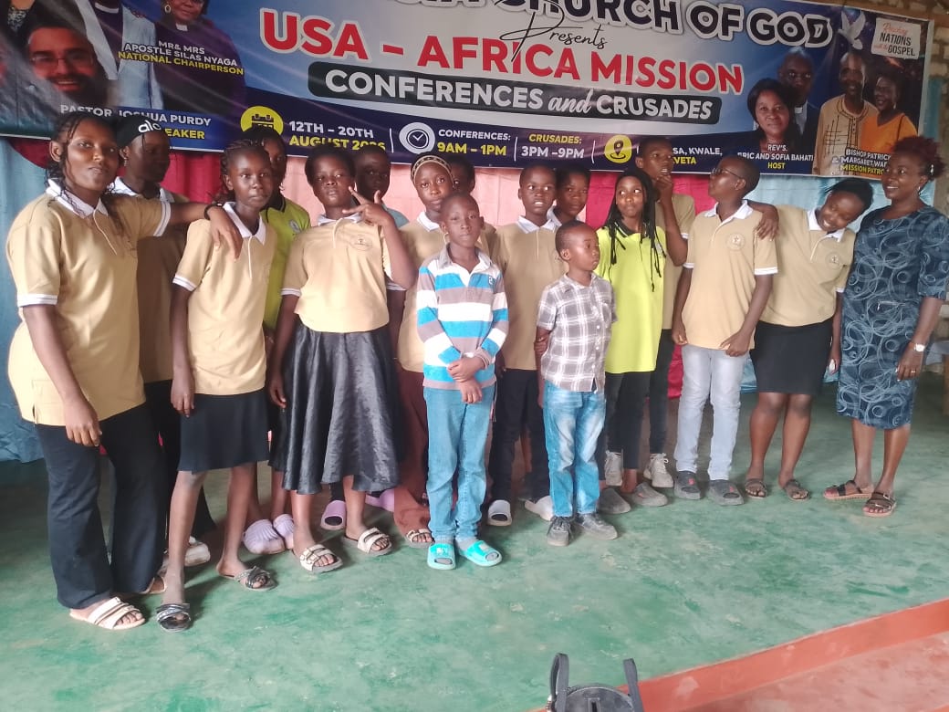 Youth gathered at a mission conference